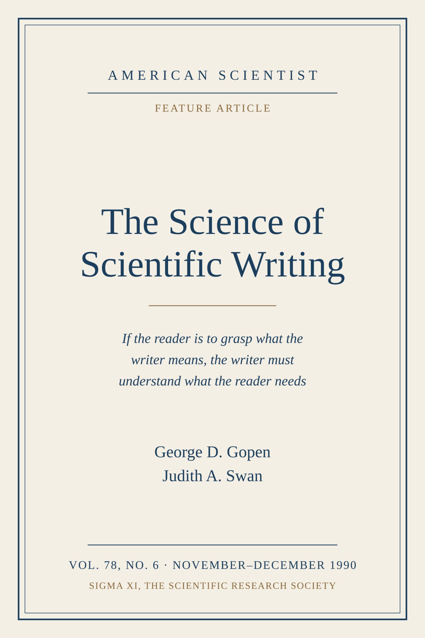The Science of Scientific Writing
